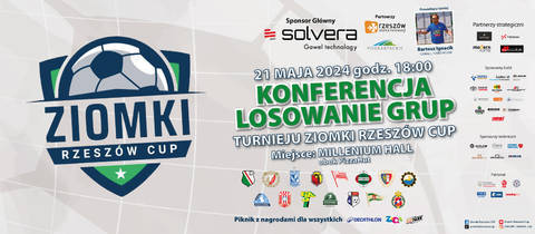 Konferencja prasowa i losowanie grup do ogólnopolskiego turnieju piłkarskiego chłopców Ziomki Rzeszów Cup