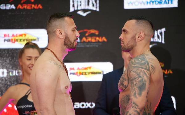 Oficjalna Ceremonia Ważenia zadowdników Knockout Boxing Night 27 - 13