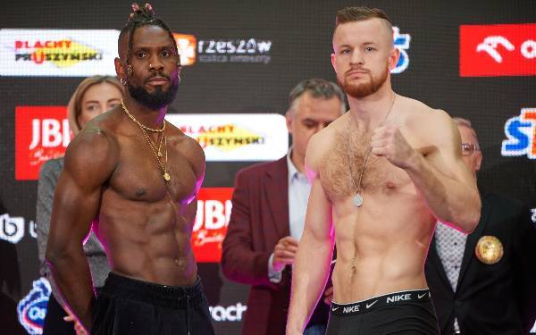 Oficjalna Ceremonia Ważenia zadowdników Knockout Boxing Night 27 - 40