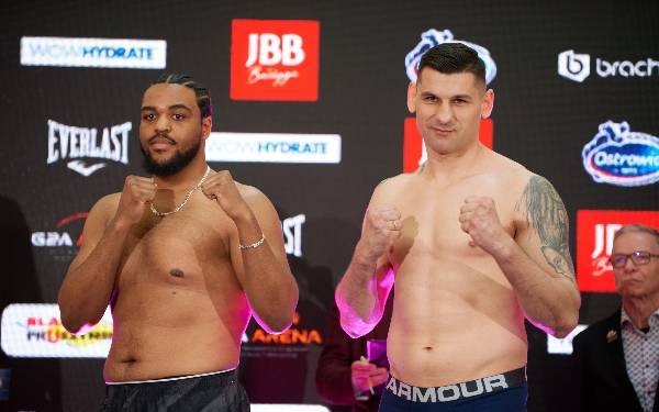Oficjalna Ceremonia Ważenia zadowdników Knockout Boxing Night 27 - 49