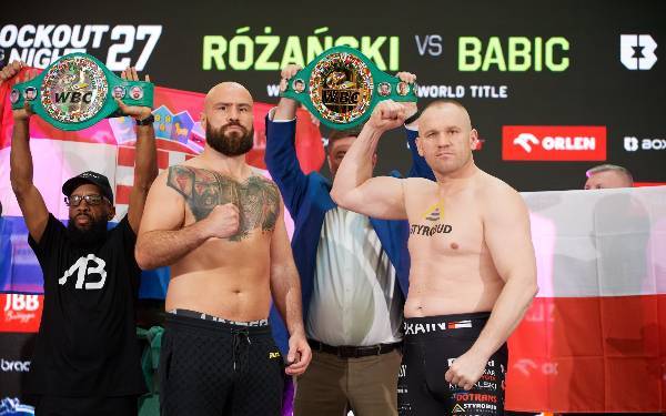 Oficjalna Ceremonia Ważenia zadowdników Knockout Boxing Night 27 - 89