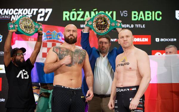 Oficjalna Ceremonia Ważenia zadowdników Knockout Boxing Night 27 - 90
