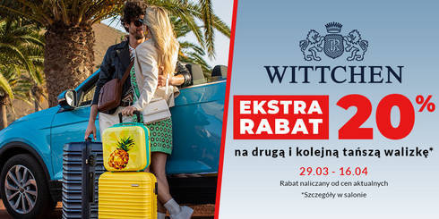 Rabat na walizki Wittchen