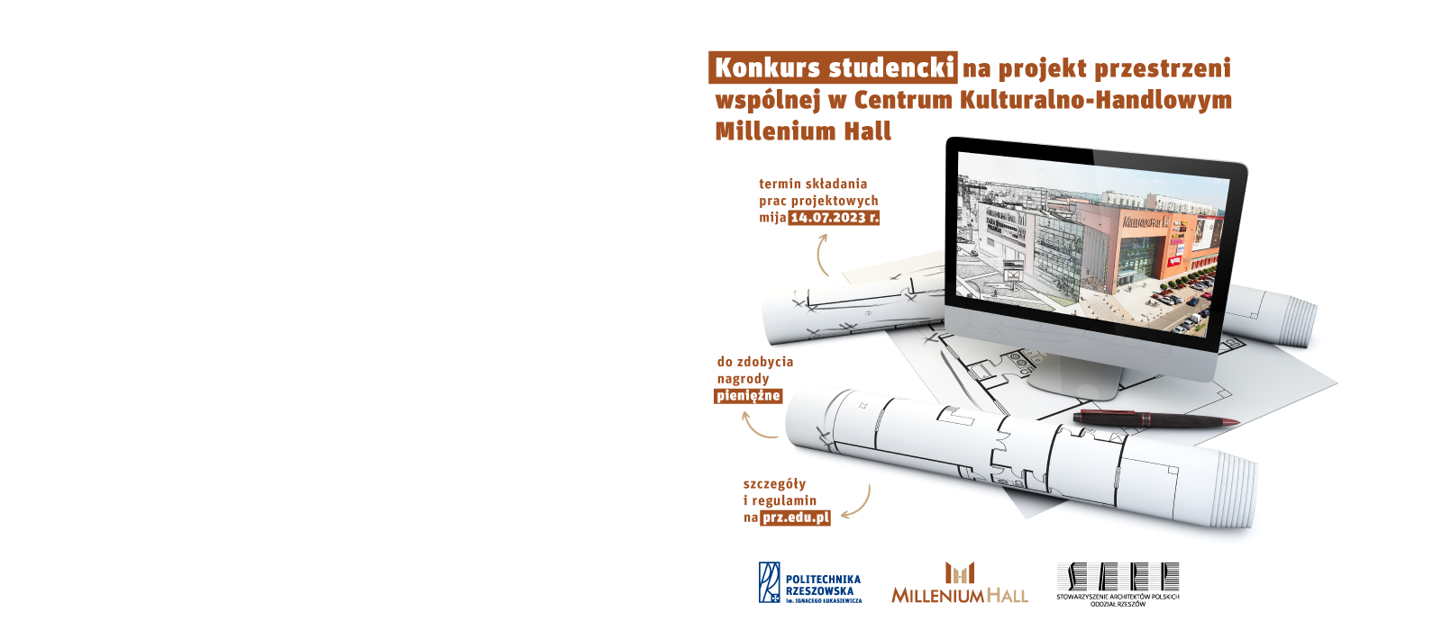 Konkurs na zaprojektowanie przestrzeni wspólnej Millenium Hall - 1