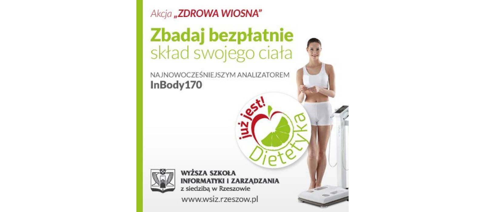 Bezpłatne badania składu masy ciała na stoisku dietetyki WSIiZ w Millenium Hall - 1