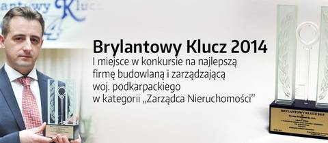 Brylantowy Klucz 2014 dla Zarządcy Millenium Hall