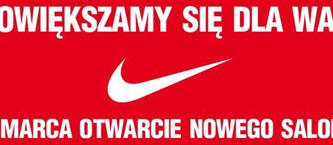 Salon Nike powiększa powierzchnię.