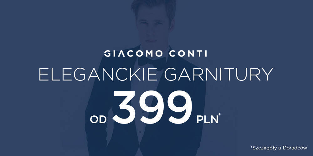 Eleganckie garnitury od 399 zł w Giacomo Conti - 1