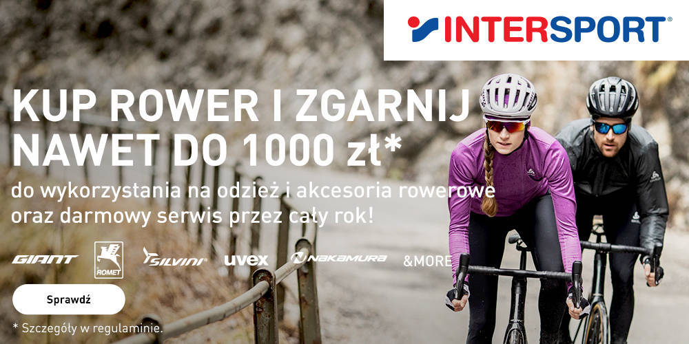 Kup rower i zgarnij do 1000zł w Intersport - 1