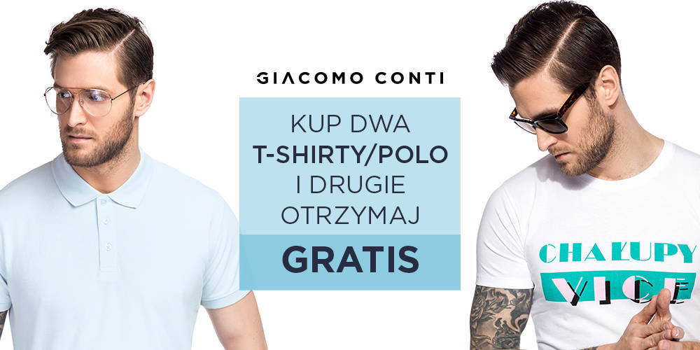 Druga sztuka polo/T-shirt gratis w Giacomo Conti - 1