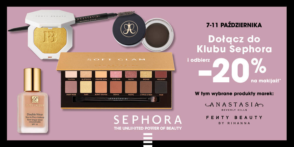 SEPHORA -20% na makijaż Klub Sephora - 1