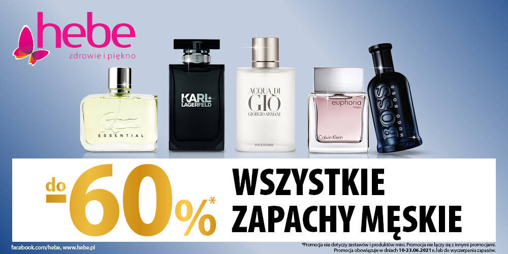 WSZYSTKIE ZAPACHY MĘSKIE DO 60% TANIEJ w HEBE - 1