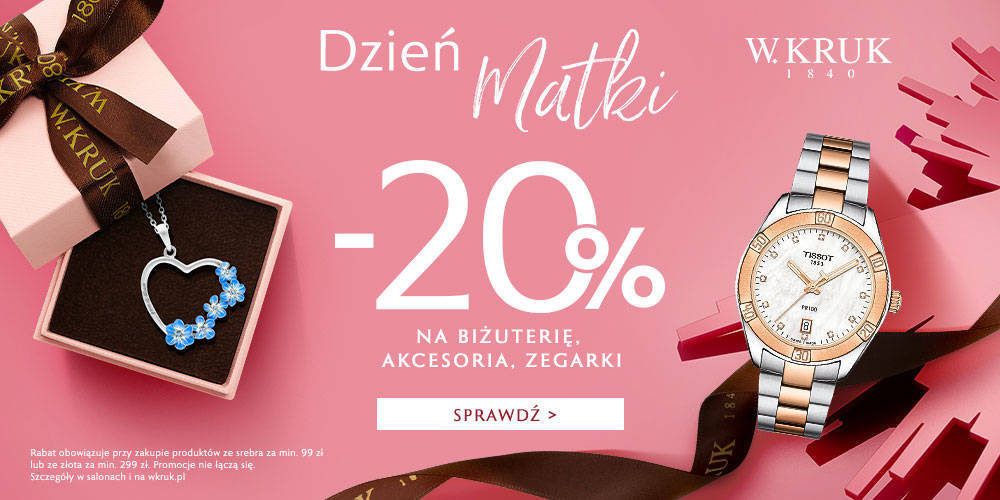 -20% na biżuterię, zegarki oraz akcesoria w W.KRUK - 1