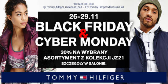 BLACK FRIDAY i CYBER MONADAY w salonie Tommy Hilfiger Millenium Hall z rabatem 30% - 2 